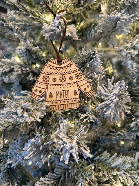 Cozy Wooden Ornament